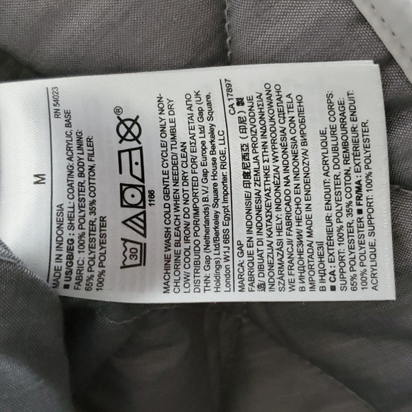 Gap Quilted Puffer Vest Size Medium - Picture 4 of 6